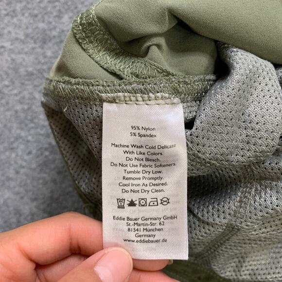 Eddie Bauer Pants Womens 12 Ivy Stretch Cargo Zip Pocket Drawstring Hem Capri - Picture 8 of 13